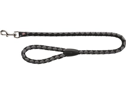 Vodítko CAVO kulaté - černá/stříbrná