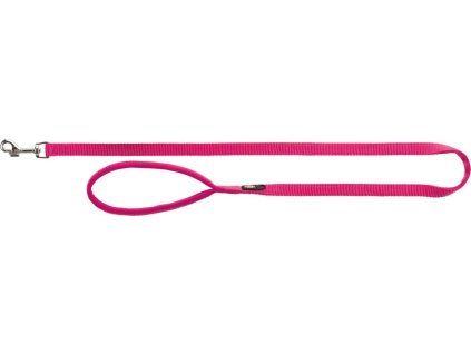 Vodítko PREMIUM s vyplněnou rukojetí - fuchsie