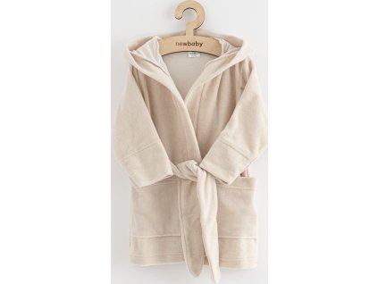 Dětský froté župan New Baby Comfortably beige 116/122