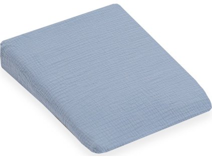Mušelínový potah na kojenecký polštář-klín New Baby STANDARD 30x37cm blue