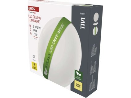 LED přisazené svítidlo TIVI, B CLASS, kruhové bílé 12,5W, IP44, teplá bílá