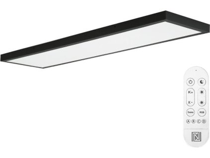IMMAX NEO LITE FRAME SMART stropní svítidlo 120x30cm, IP44, CCT, s podporou BEACON, Wi-Fi, TUYA, černé