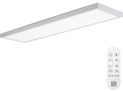 IMMAX NEO LITE FRAME SMART stropní svítidlo 120x30cm, IP44, CCT, s podporou BEACON, Wi-Fi, TUYA, bílé
