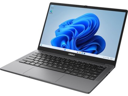 UMAX notebook VisionBook 14WN Plus/ 14,1" IPS/ 1920x1080/ N100/ 8GB/ 256GB SSD/ HDMI/ USB-C/ 3x USB 3.0/ W11 Pro/ šedý