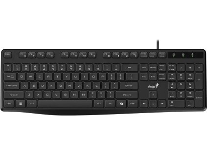 GENIUS KB-117S/ Drátová/ tichá/ Copilot/ USB/ černá/ CZ+SK layout