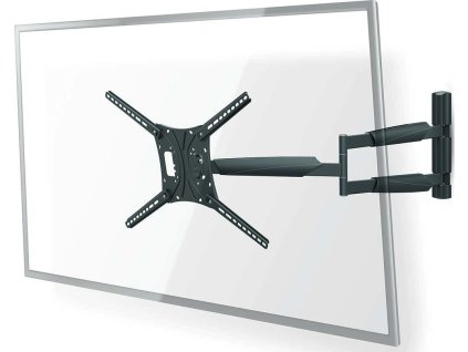 Nástěnný TV Držák Full Motion | 13 - 86 " | Maximální podporovaná hmotnost obrazovky: 60 kg | Naklápěcí | Otočné | Minimální vzdálenost od stěny: 70 mm | Maximální vzdálenost od stěny: 1020 mm | 3 Otočný bod(y) | ABS / Ocel | Černá