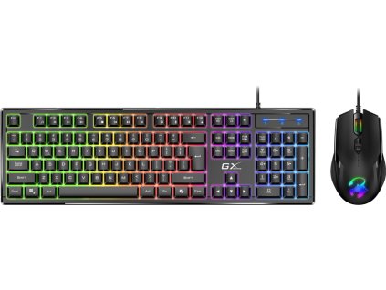 GENIUS GX GAMING Scorpion KM-GX6/ drátový set klávesnice s myší/ RGB podsvícení/ Copilot/ USB/ černá/ CZ+SK layout