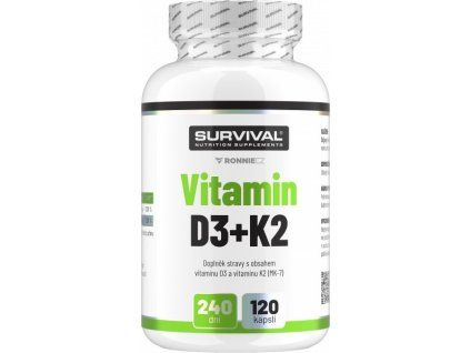Survival Vitamin D3+K2 (Varianta 120 cps)