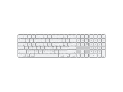 Apple Magic Keyboard Numeric Touch ID/Bezdrátová Bluetooth/US layout/Bílá