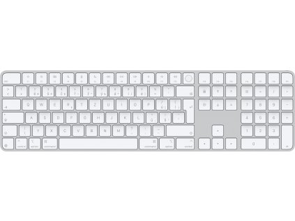 Apple Magic Keyboard Numeric Touch ID/Bezdrátová Bluetooth/CZ layout/Bílá