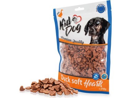 KIDDOG kachní srdíčka, čerstvé masíčko 250 g
