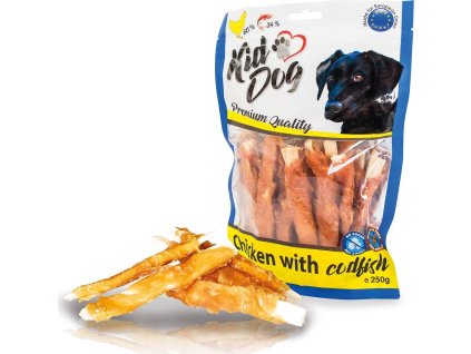 KIDDOG kuřecí masíčko na plátku z tresky 250 g