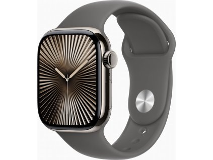 Apple Watch S10 Cell/46mm/Natural/Sport Band/Stone Grey/-M/L