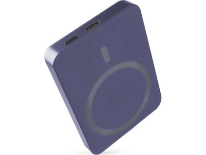 EMOS POWERBANKA WI 522, bezdrátové nabíjení 20W, 5.000mAh, MODRÁ, 1xUSB-C