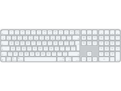 Apple Magic Keyboard Numeric Touch ID/Bezdrátová Bluetooth/IE layout/Bílá