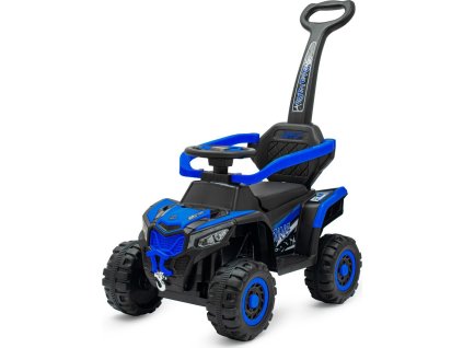 Dětské elektrické odrážedlo Baby Mix Ruggy s vodící tyčí modré