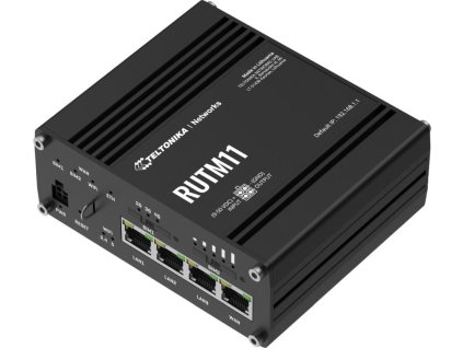 Teltonika RUTM11 průmyslový router, 4G, LTE, 4x Gbit RJ45, WiFi 5