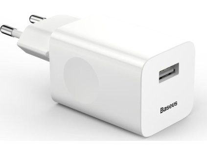 Baseus rychlonabíječka do sítě 1xUSB Quick Charge 3.0 24W bílá