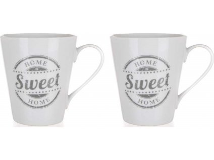 BANQUET Sada keramických hrnků SWEET HOME 330 ml, 2 ks