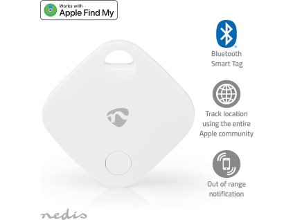 Vyhledávač Klíčů | Kompatibilní s: Apple Find My App | Napájení z baterie | 1x CR2032 | Včetně baterií | Verze Bluetooth®: 5.1 | Životnost baterie Až: 1 Rok | Bílá | 1 kusů