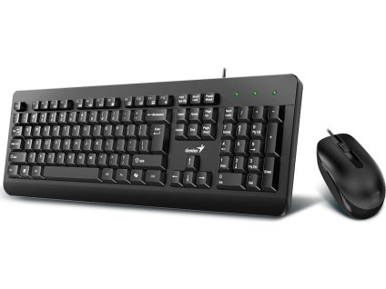 GENIUS KM-160/ Drátový set/ Copilot/ USB/ černá/ CZ+SK layout