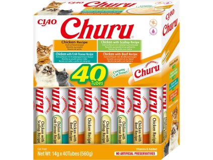 Churu cat masové pyré mix - kuře 560g (BAL.)