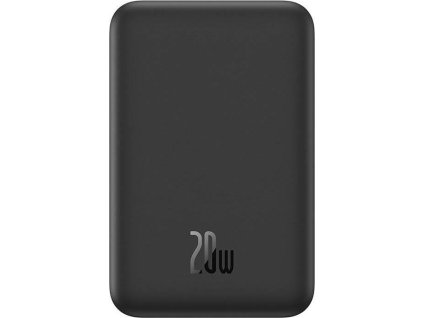 Baseus power banka Mini s bezdrátovým nabíjením 5000 mAh 20W USB-C černá