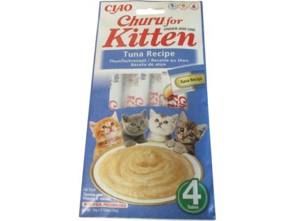 Churu Kitten masové pyré - tuňák 4x14g