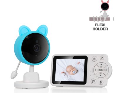 EVOLVEO Baby Monitor N3, dětská videochůvička, modrá