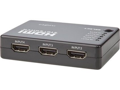 HDMI™ Přepínač | 5 Portů port(s) | 5x vstup HDMI™ | 1x výstup HDMI ™ | 1080p | 3.4 Gbps | ABS | Černá