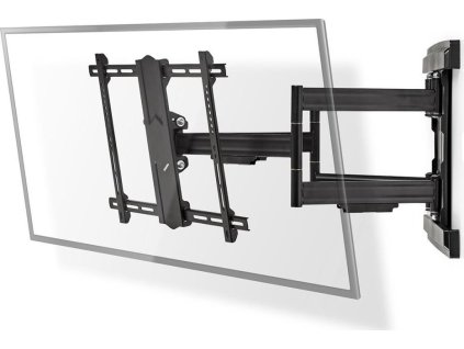 NEDIS nástěnný TV držák/ 37 - 80"/ nosnost 70 kg/ polohovatelný/ ocel/ černý