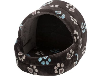 Plyšová kukaň JIMMY 40 x 35 x 35  cm taupe-šedá s tlapkami