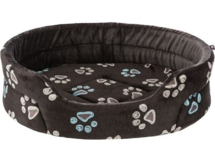 Oválný pelech JIMMY, taupe-šedý s tlapkami