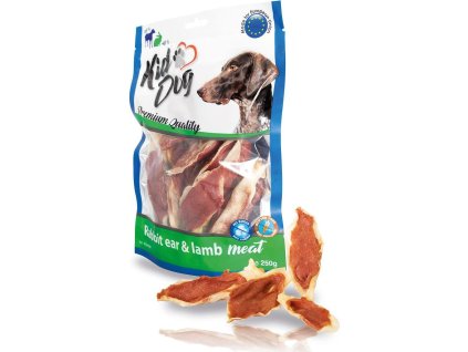 KIDDOG králičí ucho plněné jehněčím masíčkem 250 g