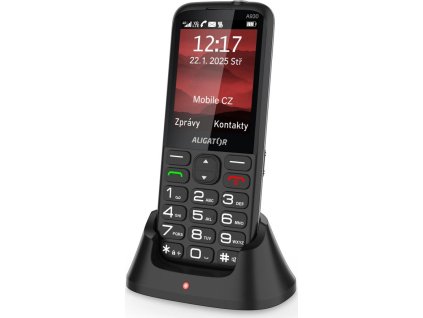 ALIGATOR A930 GPS Senior černý +st.nab.