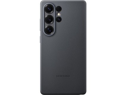 Samsung Ochranný kryt z veganské kůže pro Galaxy S25 Ultra Black