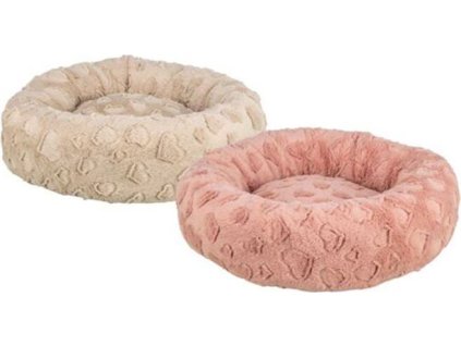 Pelech AMOROSA, kulatý s okrajem, 50 cm, béžová/starorůžová - LIMITOVANÁ NABÍDKA