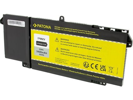 PATONA baterie pro ntb DELL Latitude 5320/7320/7420/7520 3400mAh Li-Pol 15,2V 7FMXV