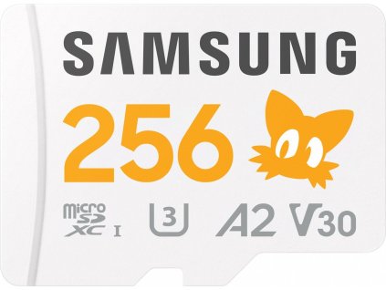 Samsung micro SDXC 256GB PRO plus Sonic + SD/micro SDXC/256GB/UHS-I U3 / Class 10/+ Adaptér/Bílá