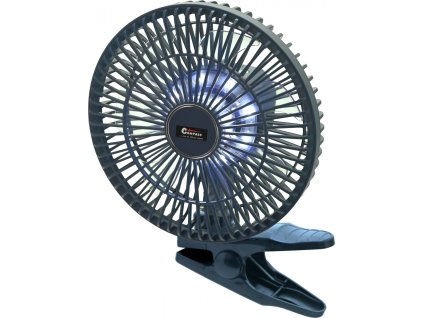 Ventilátor SILENT 210mm AKU nabíjecí 2000mAh s osvětlením klips