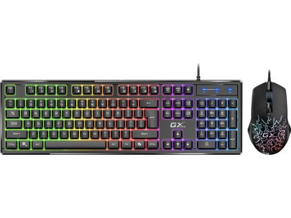 GENIUS GX GAMING Scorpion KM-GX3/ drátový set klávesnice s myší/ RGB podsvícení/ Copilot/ USB/ černá/ CZ+SK layout