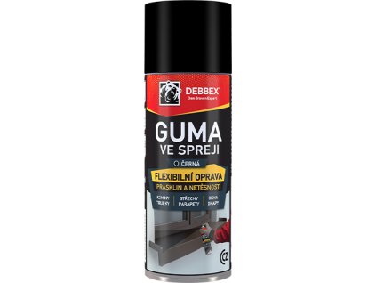 Guma ve spreji 400 ml aerosolový sprej černá