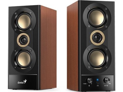 GENIUS repro SP-HF800BT/ 2.0/ Bluetooth 5.3/ 20W/ Dřevěné