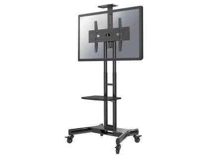 Neomounts Select NM-M1700BLACK/Držák displeje/vozík/32-75"/4 kolečka/VESA 600X400/nosn. 50kg/nast.výšky/2 police/černý