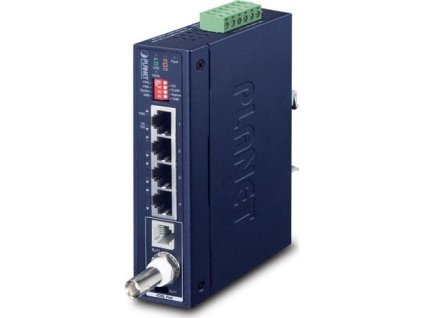 Planet IVC-234GT, VDSL2 průmyslový ethernet konvertor, 4x 1000Base-T, profil 17a/30a, G.993.5 G.Vectoring, G.INP