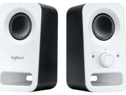 Logitech repro Z150 Multimedia Speakers/ 2.0/ 3W/ 3.5mm jack/ Snow White-bílý