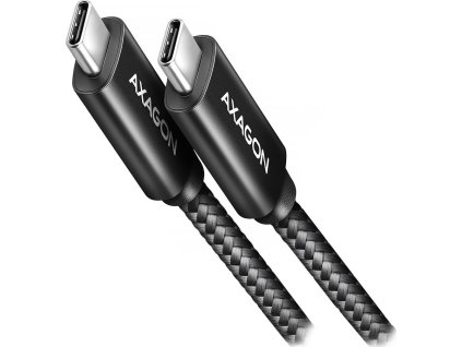AXAGON datový a nabíjecí kabel NEWGEN+ USB-C na USB-C / USB4 Gen 3x2 / HDR10 / 8K/60Hz / PD 3.1 / opletený / 1m
