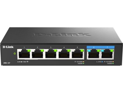 D-Link DMS-107/E 7-Port Multi-Gigabit Unmanaged Switch