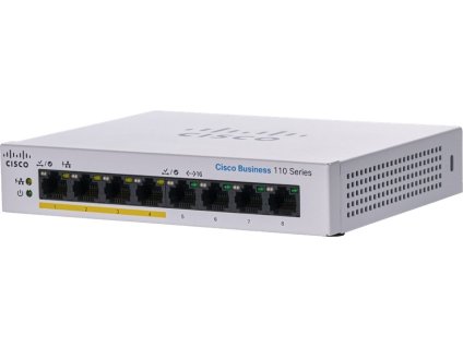 Cisco CBS110-8PP-D-EU 8-port GE Unmanaged Switch, 4x PoE, Desktop