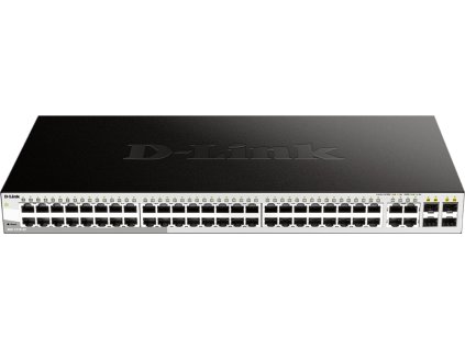 D-Link DGS-1210-52 L2/L3 Smart+ switch, 48x GbE, 4x RJ45/SFP, fanless